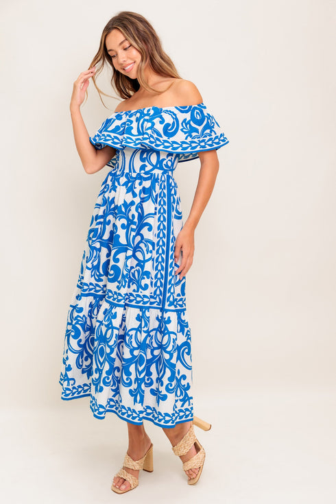 bloom-serenade-blue-woven-midi-dress Flying Tomato-Sophia's Style-4